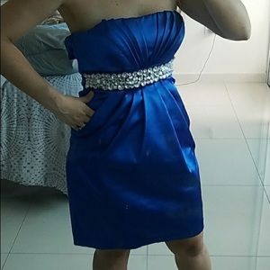 XOXO Dress with Beaded Rhinestone